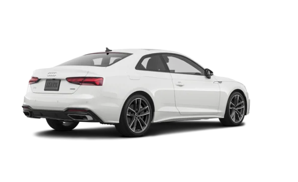 White Audi A5 Coupe Car PNG Transparent Background