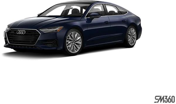 Dark Blue Audi A7 Sedan PNG Transparent Background