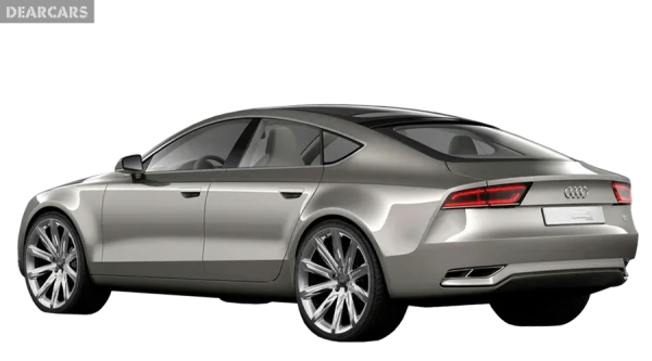 Audi A7 Sportback Silver Car PNG Transparent Background