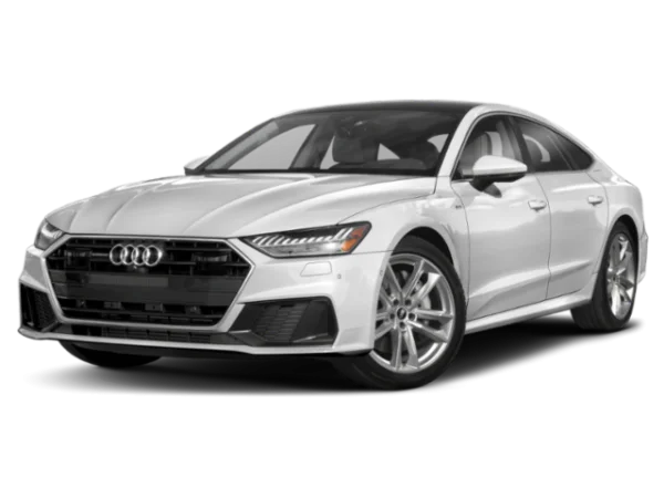 White Audi A7 Car PNG Transparent Background