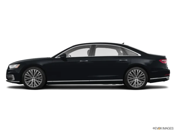 Black Luxury Sedan Car PNG Transparent Background