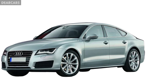 Silver Audi A7 Sportback Car PNG Transparent Background