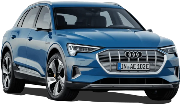 Blue Audi E-tron SUV PNG Transparent Background