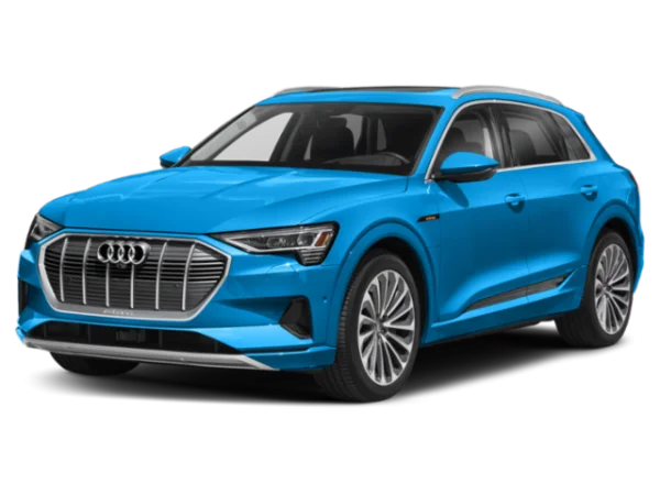 Blue Audi e-tron SUV PNG Transparent Background