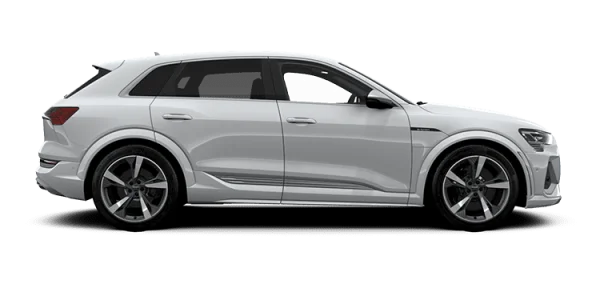 White Audi e-tron SUV PNG Transparent Background