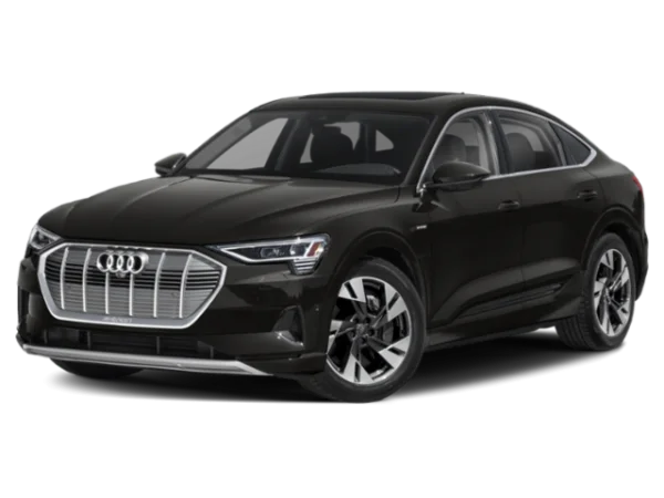 Black Audi E-tron Electric SUV PNG Transparent Background