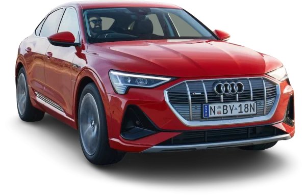 Red Audi E-tron PNG Transparent Background