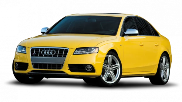 Yellow Audi S4 Car PNG Transparent Background