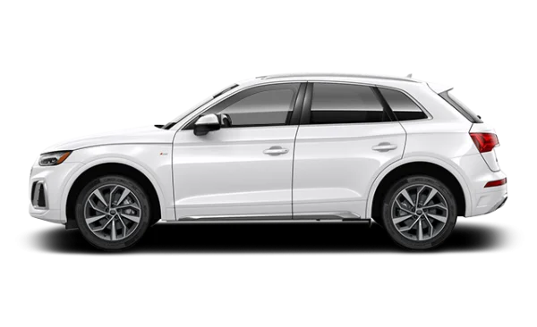 White Audi Q5 SUV PNG Transparent Background