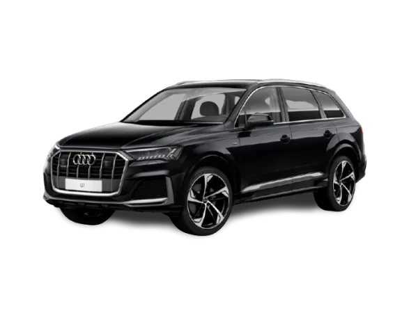 Black Audi Q7 SUV PNG Transparent Background