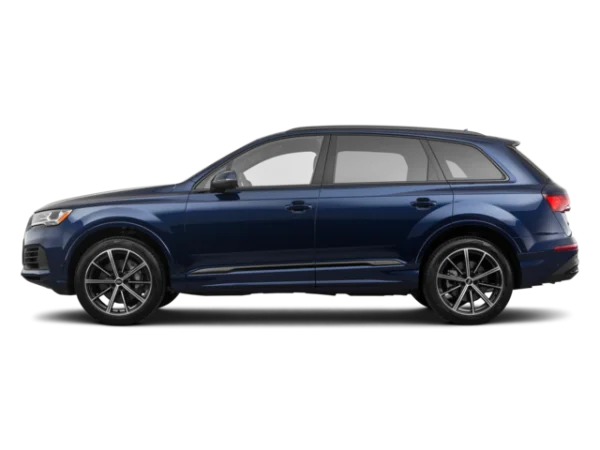 Blue Audi Q7 SUV PNG Transparent Background