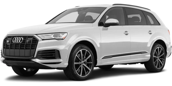 White Audi Q7 SUV PNG Transparent
