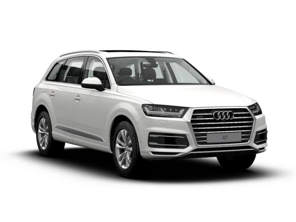 White Audi Q7 SUV PNG Transparent Background