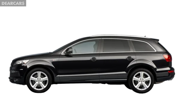 Black Audi Q7 SUV Transparent PNG