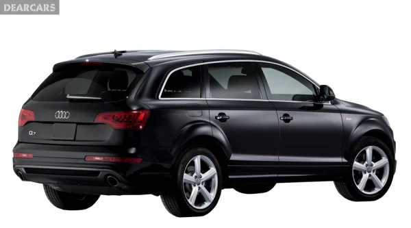 Black Audi Q7 SUV PNG Transparent Background
