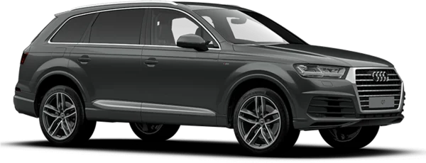 Dark Grey Audi Q7 SUV PNG Transparent Background