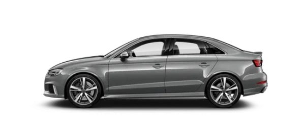Gray Audi Sedan Car PNG Transparent Background