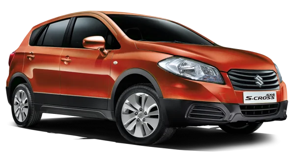 Suzuki S-Cross Orange Car PNG Transparent Background