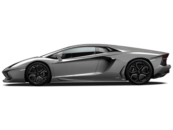 Grey Lamborghini Aventador PNG Transparent Background