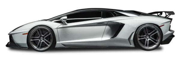 White Lamborghini Sports Car Transparent PNG