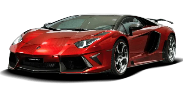 Luxury Red Lamborghini PNG Transparent Background