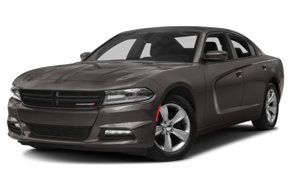 Dark Gray Dodge Charger Car PNG Transparent Background