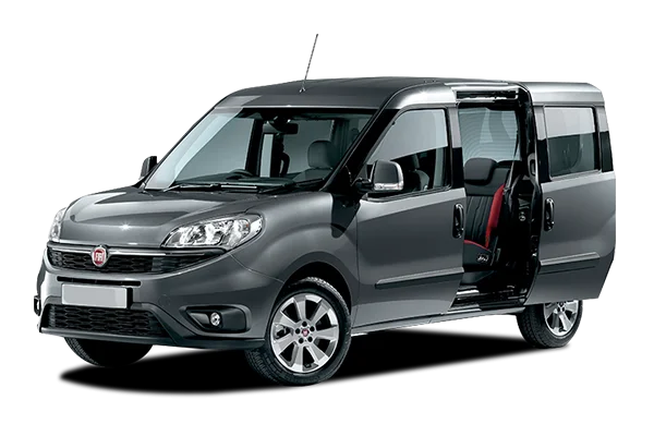 Grey Fiat Doblo Van PNG Transparent Background