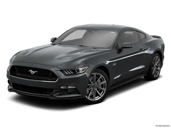 Dark Gray Ford Mustang GT 5.0 PNG Transparent Background
