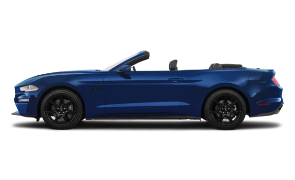 Blue Ford Mustang Convertible PNG Transparent Background