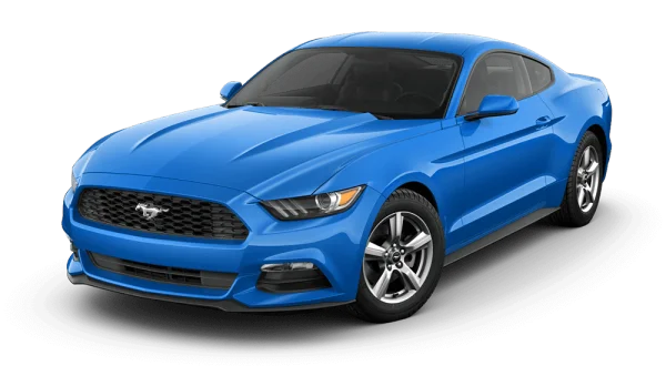 Vibrant Blue Ford Mustang Car PNG