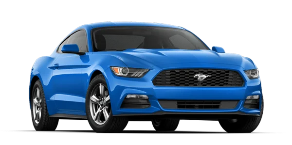 Blue Ford Mustang Car PNG Transparent Background