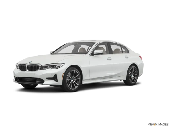 White BMW 3 Series Sedan PNG Transparent Background