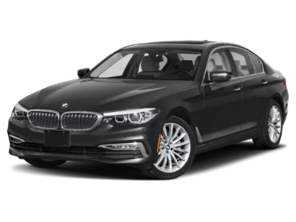 Dark Gray BMW Sedan PNG Transparent Background