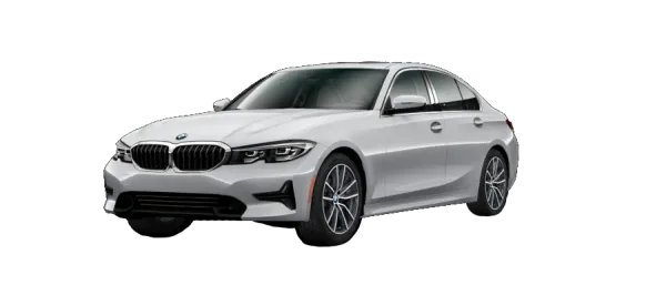 White BMW Sedan PNG Transparent Background
