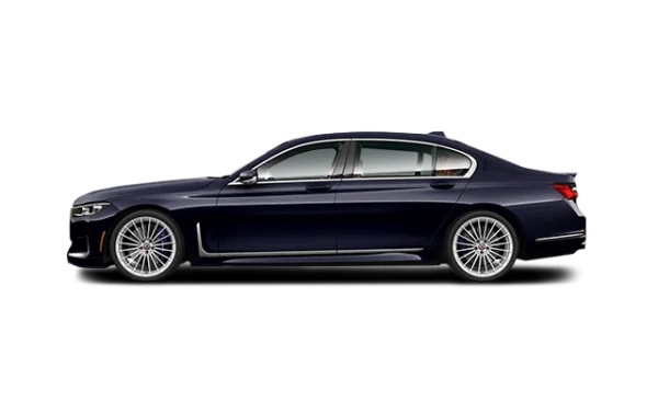 Dark Blue Luxury Sedan PNG Transparent Background