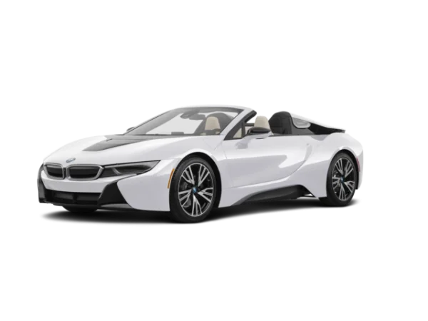 White BMW i8 Roadster PNG Transparent Background
