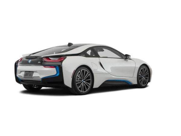 White BMW i8 Sports Car PNG Transparent Background