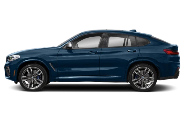 Blue BMW X4 Car PNG Transparent Background