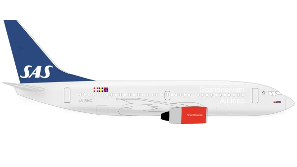 SAS Scandinavian Airlines Airplane PNG Transparent Background