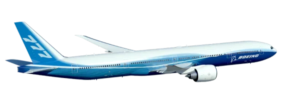 Boeing 777 Airplane PNG Transparent Background