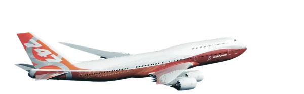 Boeing 747 Intercontinental Jet PNG Transparent Background