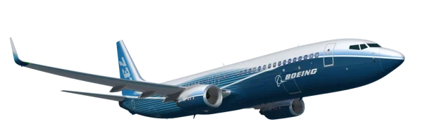 Boeing 737 Airplane PNG Transparent Background