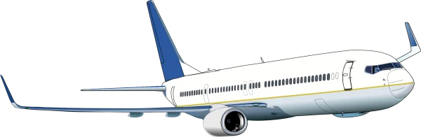 Passenger Airplane PNG Transparent Background