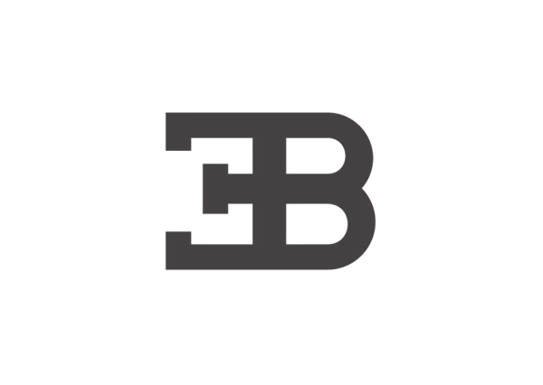 Bugatti EB Monogram Logo PNG Transparent