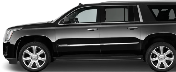 Black Cadillac Escalade SUV PNG Transparent Background