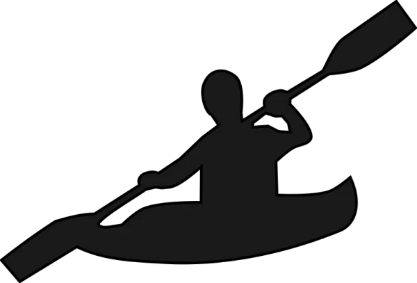 Kayaker Silhouette Transparent PNG