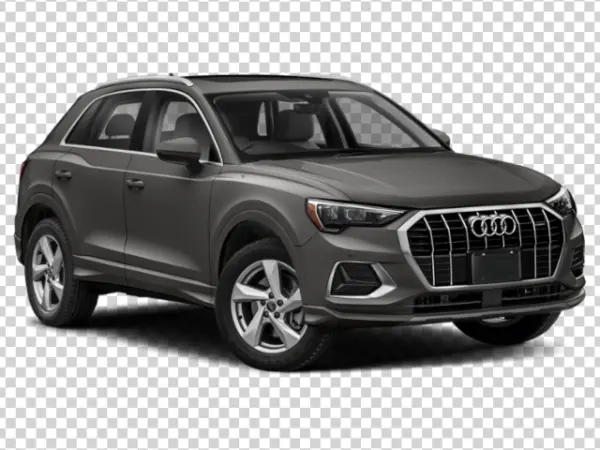 Gray Audi Q3 SUV PNG Transparent Background