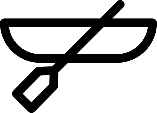 Rowboat and Oar Icon PNG Transparent Background