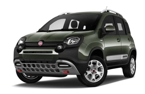 Dark Green Fiat Panda Cross PNG Transparent