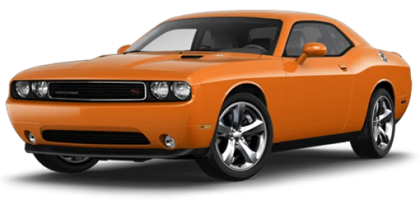 Orange Dodge Challenger PNG Transparent
